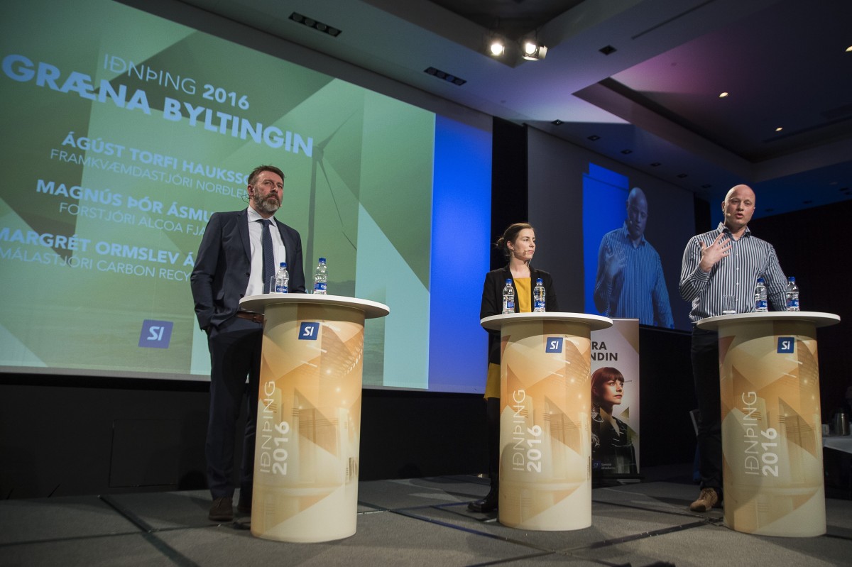Lausnir Ágúst Torfi Hauksson, Magnús Þór Ásmundsson og Margrét Ormslev Ásgeirsdóttir ræddu grænar la&hellip;