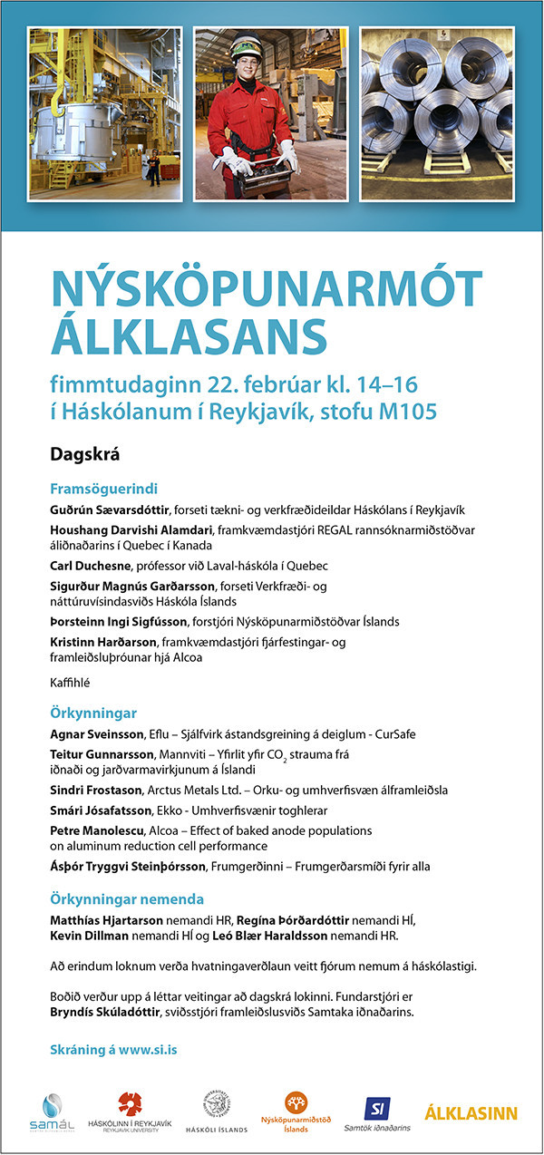 Nýsköpunarmót Álklasans verður haldið 22. febrúar í Háskólanum í Reykjavík